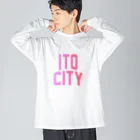 JIMOTOE Wear Local Japanの伊東市 ITO CITY ビッグシルエットロングスリーブTシャツ