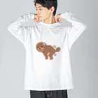 日常の犬の日常の犬 ビッグシルエットロングスリーブTシャツ