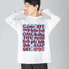 くるりずむオリジナルイラストショップのネットスラング詰め合わせトップス Big Long Sleeve T-Shirt