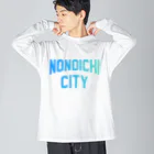 JIMOTOE Wear Local Japanの野々市 NONOICHI CITY Big Long Sleeve T-Shirt