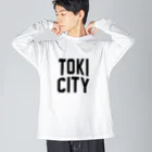 JIMOTOE Wear Local Japanの土岐市 TOKI CITY Big Long Sleeve T-Shirt