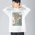 xxxyamachanのMARBLEIZE　縦書き Big Long Sleeve T-Shirt