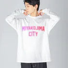 JIMOTOE Wear Local Japanの宮古島市 MIYAKOJIMA CITY Big Long Sleeve T-Shirt