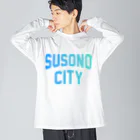 JIMOTOE Wear Local Japanの裾野市 SUSONO CITY ビッグシルエットロングスリーブTシャツ