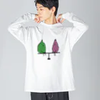 ＋Whimsyのシーソーシソ ビッグシルエットロングスリーブTシャツ