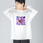 ArtWillのダリア(パープル) Big Long Sleeve T-Shirt