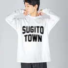 JIMOTOE Wear Local Japanの杉戸町 SUGITO TOWN Big Long Sleeve T-Shirt