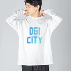 JIMOTOE Wear Local Japanの小城市 OGI CITY Big Long Sleeve T-Shirt
