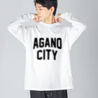 JIMOTOE Wear Local Japanの阿賀野市 AGANO CITY Big Long Sleeve T-Shirt