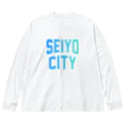 JIMOTO Wear Local Japanの西予市 SEIYO CITY ビッグシルエットロングスリーブTシャツ