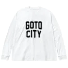 JIMOTO Wear Local Japanの五島市 GOTO CITY ビッグシルエットロングスリーブTシャツ