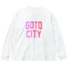 JIMOTO Wear Local Japanの五島市 GOTO CITY ビッグシルエットロングスリーブTシャツ