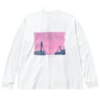 美夜乃闇の夢見心地 月に Big Long Sleeve T-Shirt