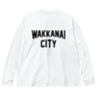 JIMOTO Wear Local Japanの稚内市 WAKKANAI CITY ビッグシルエットロングスリーブTシャツ