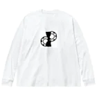 森澤勇司Yuji Morisawaのモノクロコツヅミ Big Long Sleeve T-Shirt