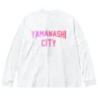 JIMOTOE Wear Local Japanの山梨市 YAMANASHI CITY Big Long Sleeve T-Shirt