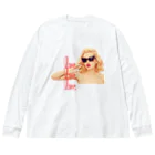 aoi.aoのlove, love, love - Sexy Woman Big Long Sleeve T-Shirt