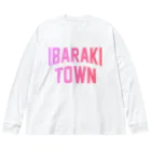 JIMOTO Wear Local Japanの茨城町 IBARAKI TOWN ビッグシルエットロングスリーブTシャツ