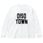 JIMOTOE Wear Local Japanの大磯町 OISO TOWN ビッグシルエットロングスリーブTシャツ