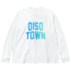 JIMOTOE Wear Local Japanの大磯町 OISO TOWN ビッグシルエットロングスリーブTシャツ