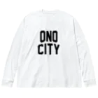 JIMOTOE Wear Local Japanの大野市 ONO CITY Big Long Sleeve T-Shirt