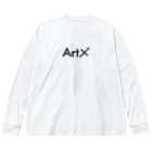 aisaacのArtX黒ロゴ Big Long Sleeve T-Shirt