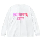 JIMOTOE Wear Local Japanの本宮市 MOTOMIYA CITY Big Long Sleeve T-Shirt