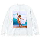 aoi.aoのSummer Girl - Stay Fearless Version #1 Big Long Sleeve T-Shirt
