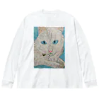 エド・ワード【江戸鉾の愛殿原】。の白猫 Big Long Sleeve T-Shirt