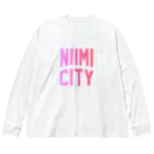 JIMOTOE Wear Local Japanの新見市 NIIMI CITY ビッグシルエットロングスリーブTシャツ