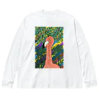 片倉のフラミンゴ Big Long Sleeve T-Shirt