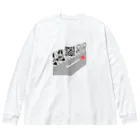 川上牧場のプロペラさんQRコードステッカーTシャツ Big Long Sleeve T-Shirt