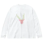 toejanssonのDeeR × strawberry Big Long Sleeve T-Shirt