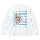 ねこねこ王国のさわやかにゃ猫とらちゃん２ Big Long Sleeve T-Shirt