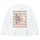 ねこねこ王国のほっこりにゃ猫トラちゃん２ Big Long Sleeve T-Shirt