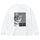 BIKOのBIKO　(Great just  to be alive) white ビッグシルエットロングスリーブTシャツ