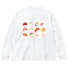 Miho MATSUNO online storeのSushi Parties ビッグシルエットロングスリーブTシャツ