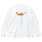 わらしゃんどのバナナの皮 Big Long Sleeve T-Shirt