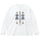 38　サンパチのまちがいさがしシリーズ#02「双子コーデ」　カラーC Big Long Sleeve T-Shirt