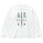 38　サンパチのまちがいさがしシリーズ#02「双子コーデ」カラーA Big Long Sleeve T-Shirt