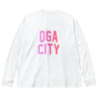 JIMOTOE Wear Local Japanの男鹿市 OGA CITY ビッグシルエットロングスリーブTシャツ