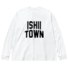 JIMOTOE Wear Local Japanの石井町 ISHII TOWN ビッグシルエットロングスリーブTシャツ