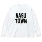 JIMOTOE Wear Local Japanの那須町 NASU TOWN ビッグシルエットロングスリーブTシャツ