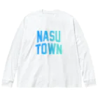 JIMOTOE Wear Local Japanの那須町 NASU TOWN Big Long Sleeve T-Shirt