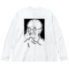 山形屋米店のマハトマ・ガンディー(Mahatma Gandhi) Big Long Sleeve T-Shirt