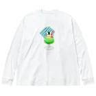 SHOP ベアたんのシュワシュワ　ウエネコさん Big Long Sleeve T-Shirt