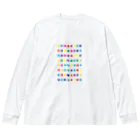 chicodeza by suzuriのアートなカラーチャート Big Long Sleeve T-Shirt