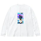 momo_emiのネオン2022 ビッグシルエットロングスリーブTシャツ