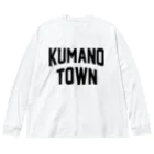 JIMOTOE Wear Local Japanの熊野町 KUMANO TOWN ビッグシルエットロングスリーブTシャツ