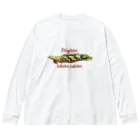 KazFishのポリプテルスエンドリケリー ビッグシルエットロングスリーブTシャツ